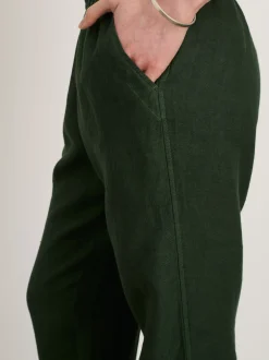 Sale Alex Mill Angelina Pant In Linen Pine Needle