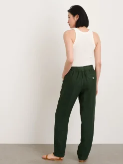 Sale Alex Mill Angelina Pant In Linen Pine Needle