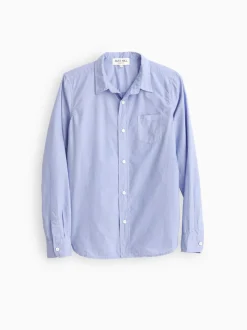 New Alex Mill Bobby Shirt In Paper Poplin Sky Blue