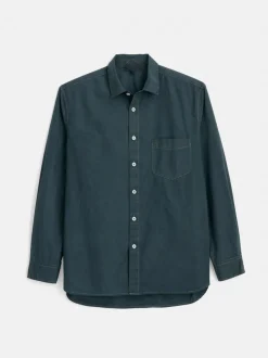 Online Alex Mill Botanical Dyed Easy Shirt Teal