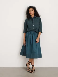 Online Alex Mill Botanical Dyed Easy Shirt Teal