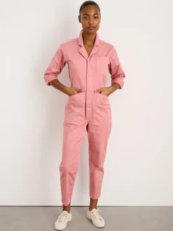 Sale Alex Mill Botanical Dyed Standard Jumpsuit Watermelon