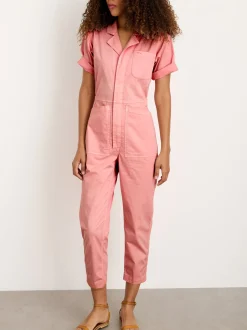 Best Alex Mill Botanical Dyed Standard Short Sleeve Jumpsuit