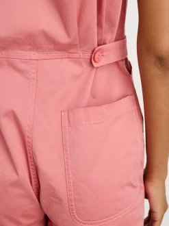 Outlet Alex Mill Botanical Dyed Standard Short Jumpsuit In Cotton Twill