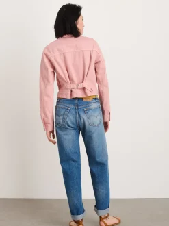 Clearance Alex Mill Botanical Dyed Trucker Jacket In Recycled Denim