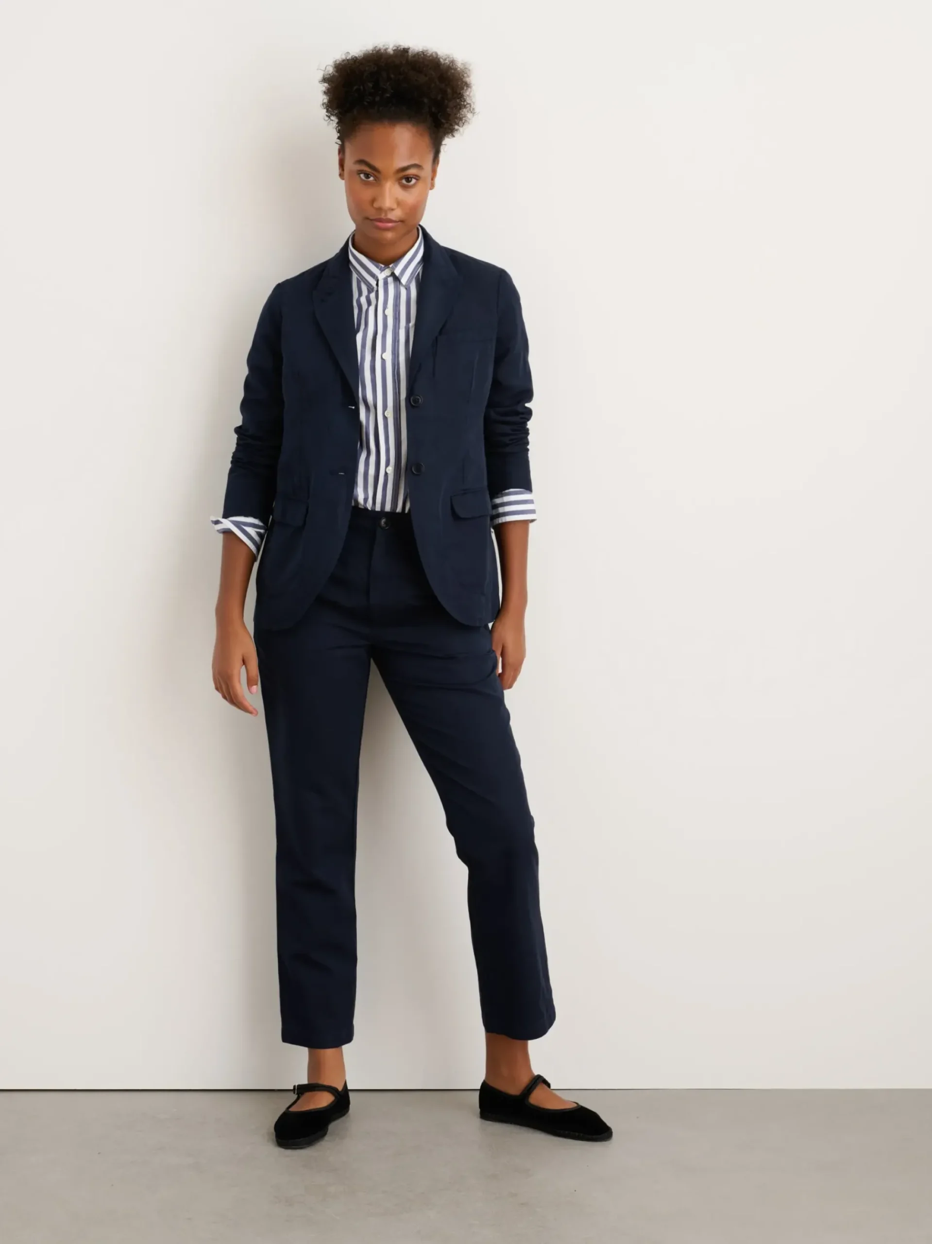 Online Alex Mill Boy Blazer In Cotton Linen Dark Navy