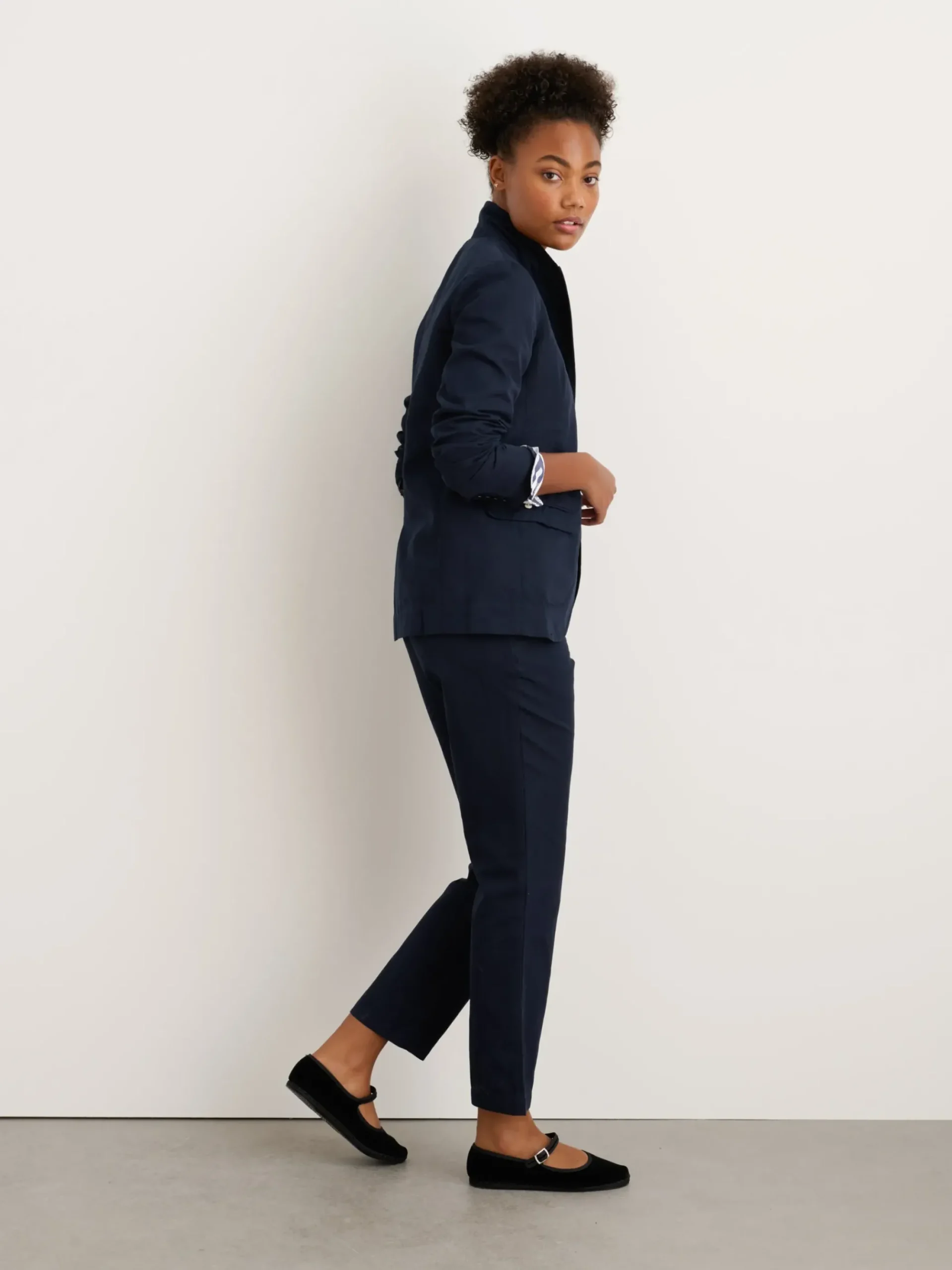 Online Alex Mill Boy Blazer In Cotton Linen Dark Navy
