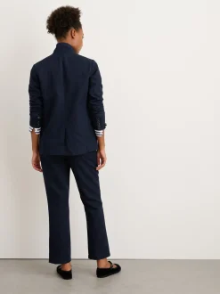 New Alex Mill Boy Pant In Cotton Linen Dark Navy