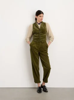 Fashion Alex Mill Boyish Vest In Rugged Corduroy Dark Olive