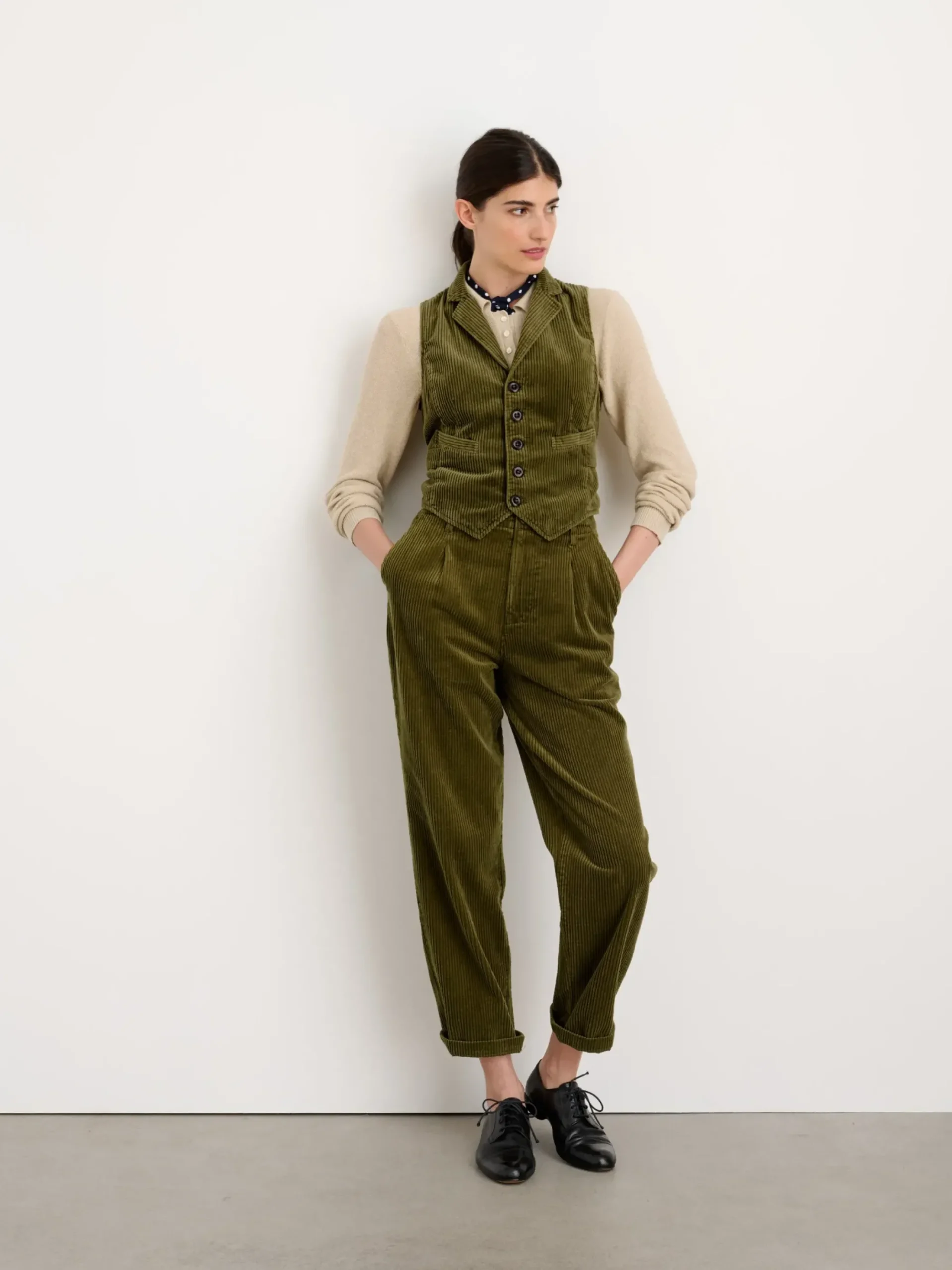 Fashion Alex Mill Boyish Vest In Rugged Corduroy Dark Olive