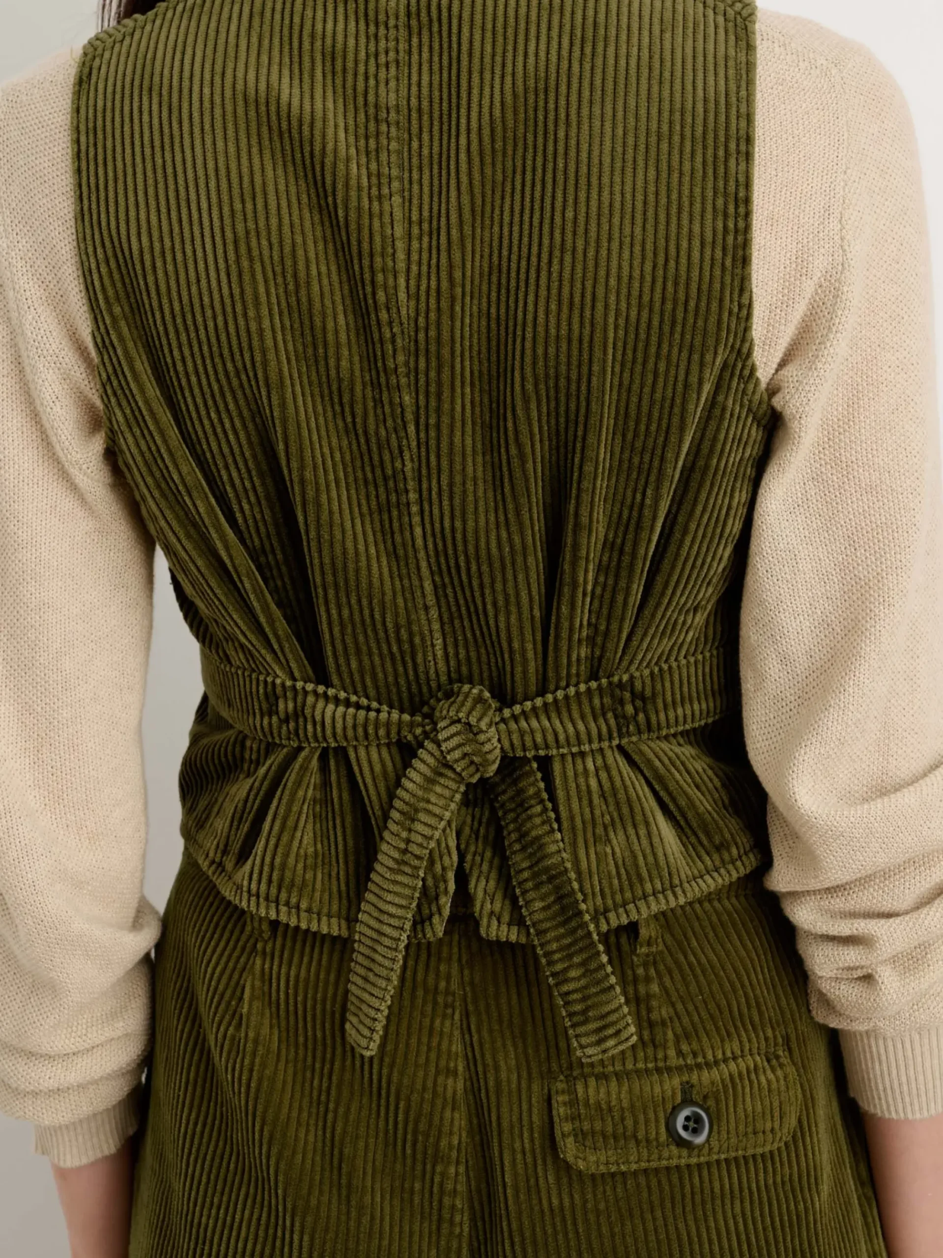 Fashion Alex Mill Boyish Vest In Rugged Corduroy Dark Olive