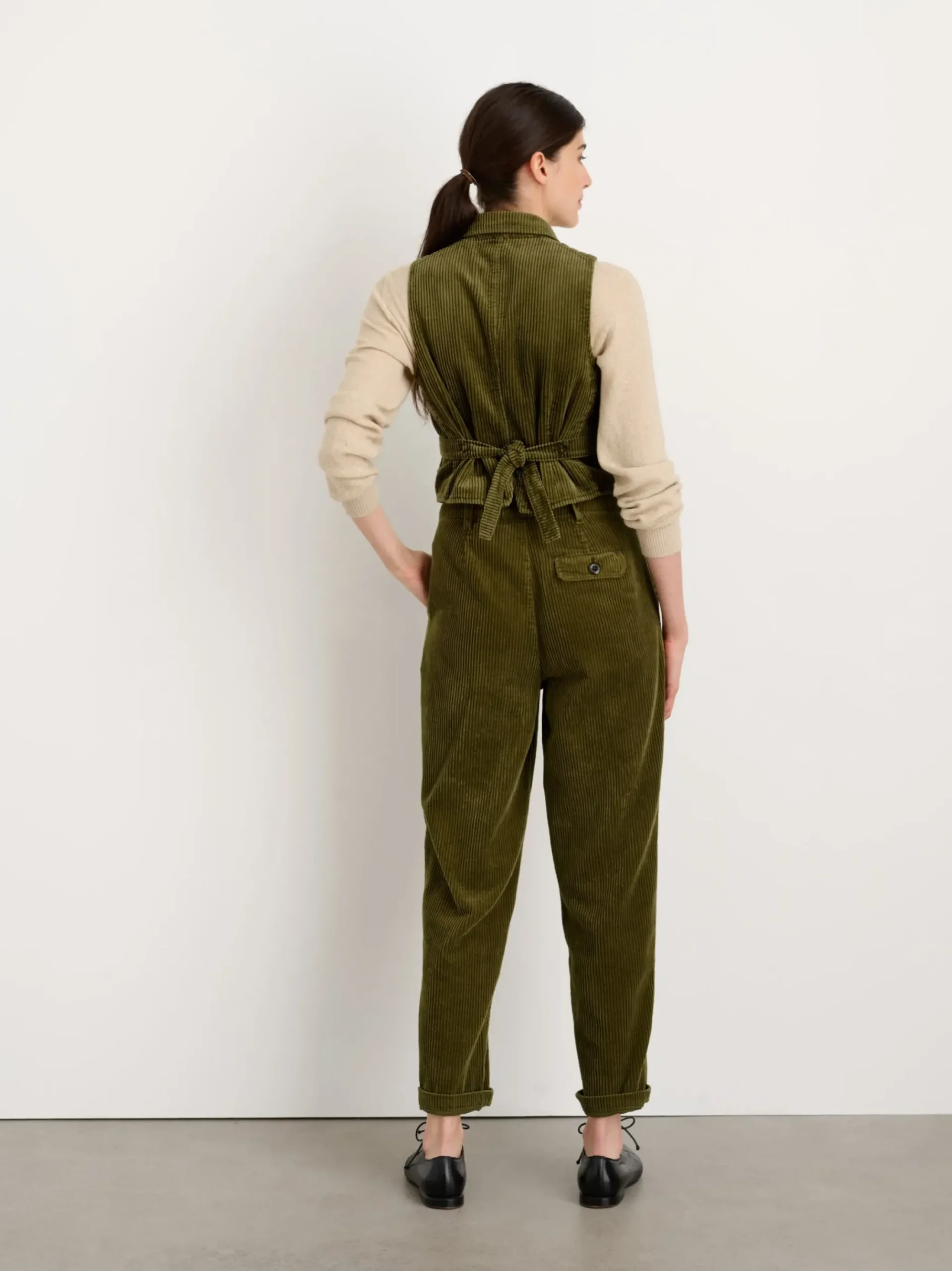 Fashion Alex Mill Boyish Vest In Rugged Corduroy Dark Olive