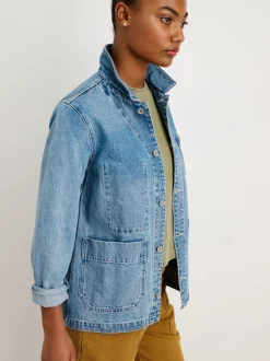 New Alex Mill Britt Work Jacket In Denim