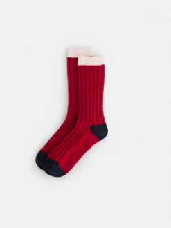 Best Alex Mill Cashmere Socks Red/Navy/Ivory