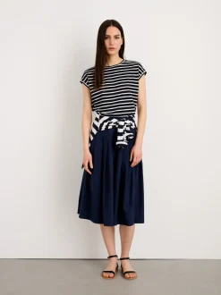 Sale Alex Mill Dave Tee In Stripe Dark Navy/Natural