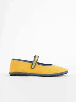 Sale Alex Mill Drogheria Crivellini Mary Janes Gold Moire