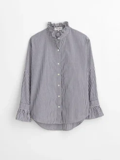 Best Alex Mill Easy Ruffle Shirt In Skinny Stripe