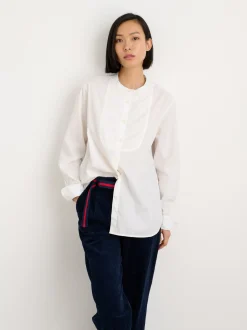 Sale Alex Mill Eloise Bib Shirt In Solid