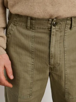 Online Alex Mill Field Pant In Herringbone Vintage Olive
