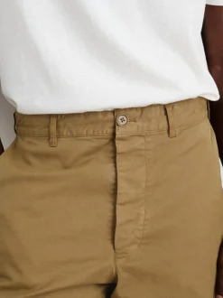 Fashion Alex Mill Flat Front Pant In Chino Dark Khaki