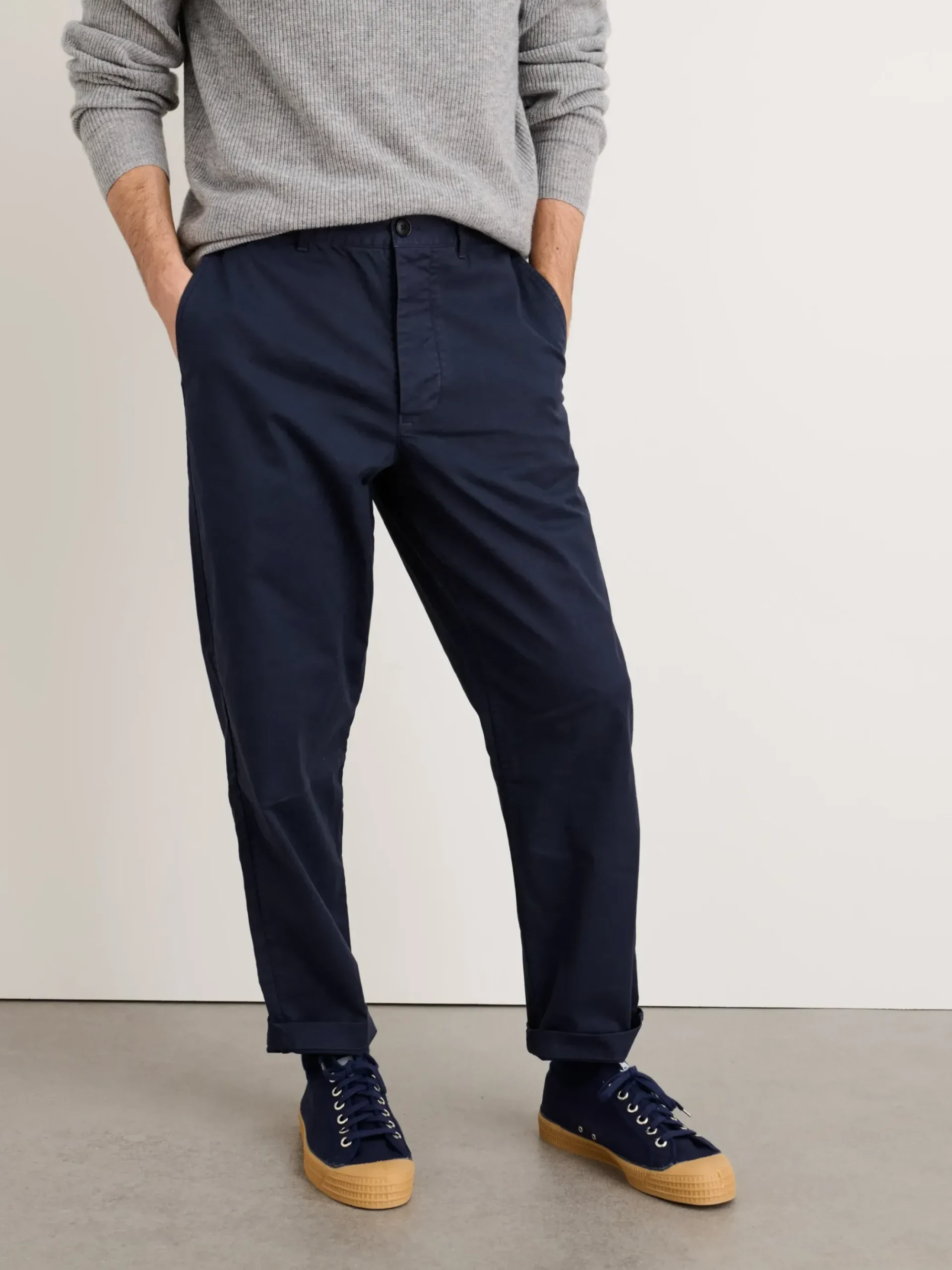 Online Alex Mill Flat Front Pant In Chino (Long Inseam) Dark Navy