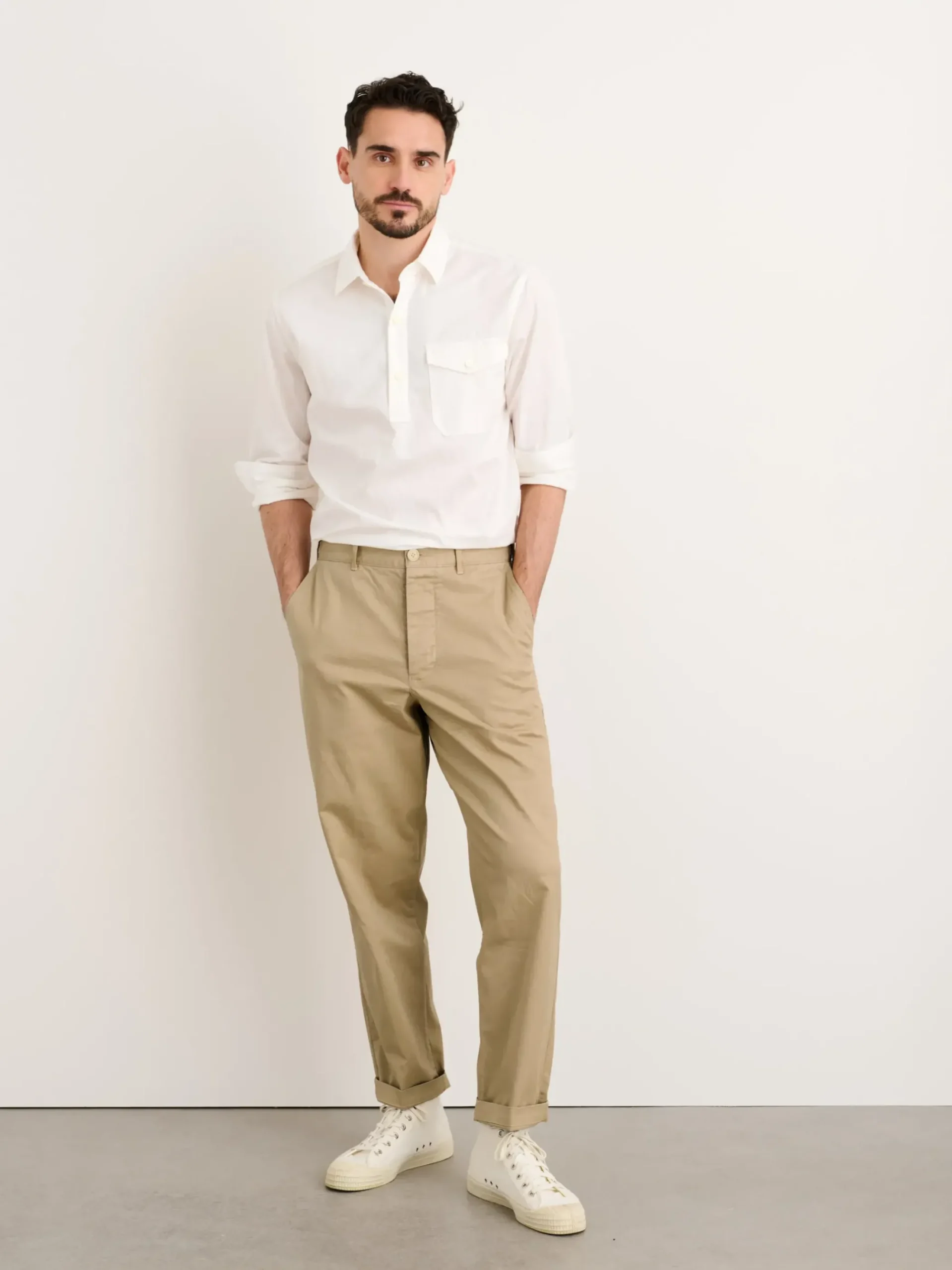 Sale Alex Mill Flat Front Pant In Vintage Twill Vintage Khaki