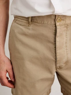Outlet Alex Mill Flat Front Short In Vintage Washed Chino Faded Khaki
