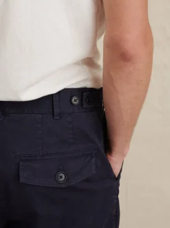 Hot Alex Mill Flat Front Shorts In Chino Dark Navy