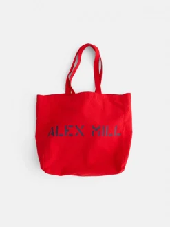 Discount Alex Mill Garment Dyed Tote Red