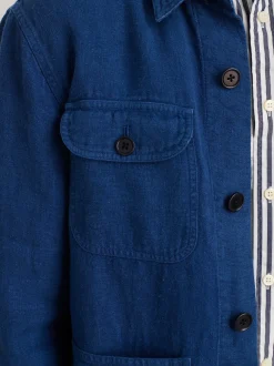 Best Alex Mill Garment Dyed Work Jacket In Linen French Navy
