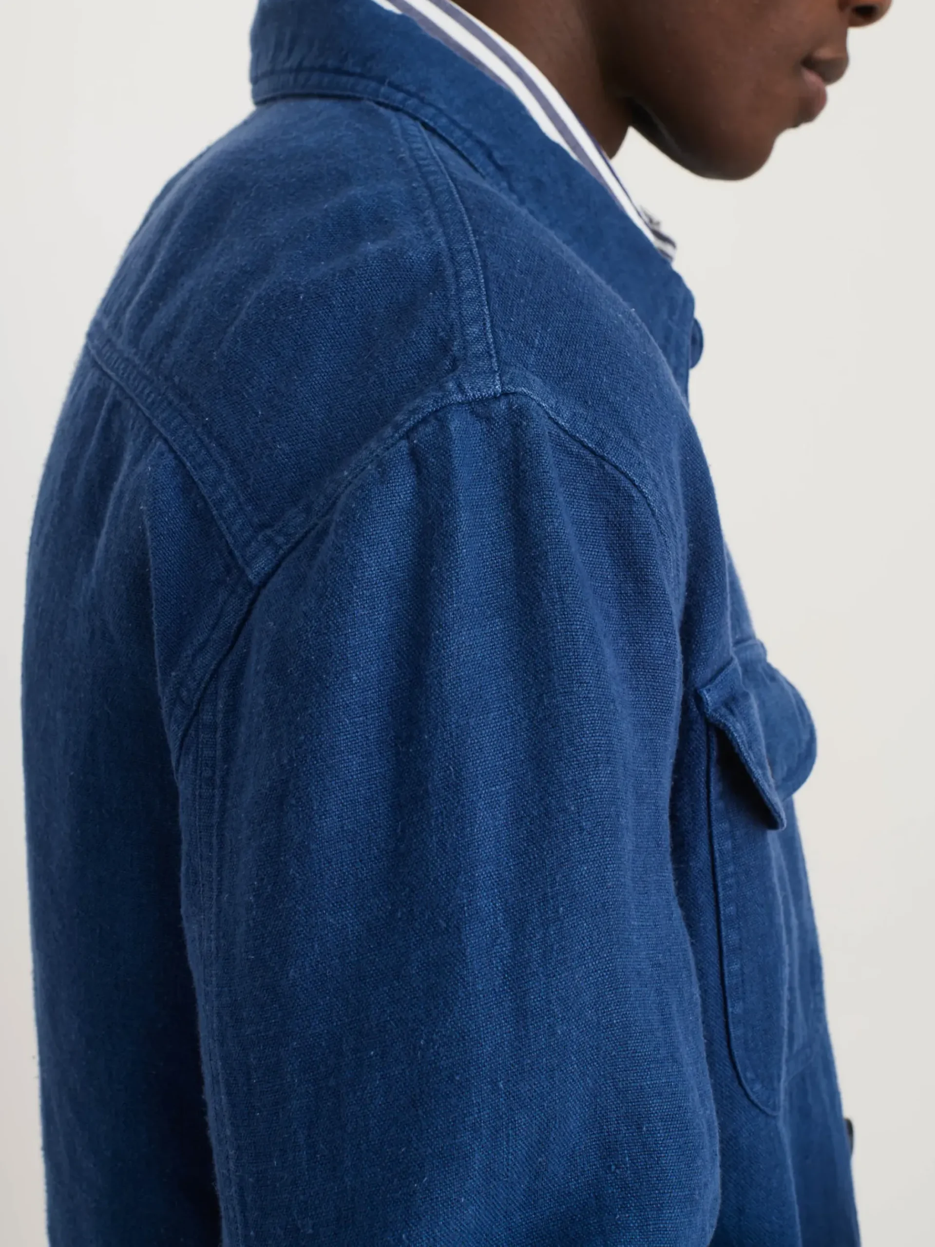 Best Alex Mill Garment Dyed Work Jacket In Linen French Navy