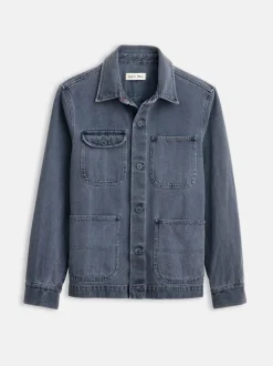 Sale Alex Mill Garment Dyed Work Jacket In Recycled Denim Barn Red