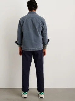 Sale Alex Mill Garment Dyed Work Jacket In Recycled Denim Barn Red