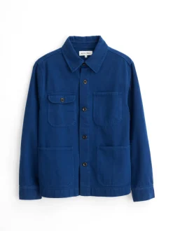Hot Alex Mill Garment Dyed Work Jacket In Recycled Denim French Navy