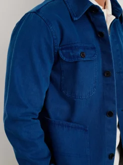 Hot Alex Mill Garment Dyed Work Jacket In Recycled Denim French Navy