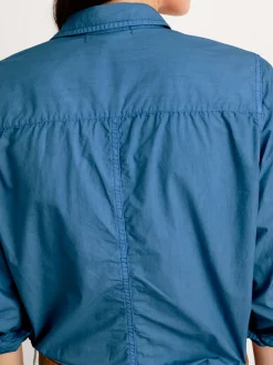 Discount Alex Mill Indigo Dyed Bobby Shirt In Paper Poplin