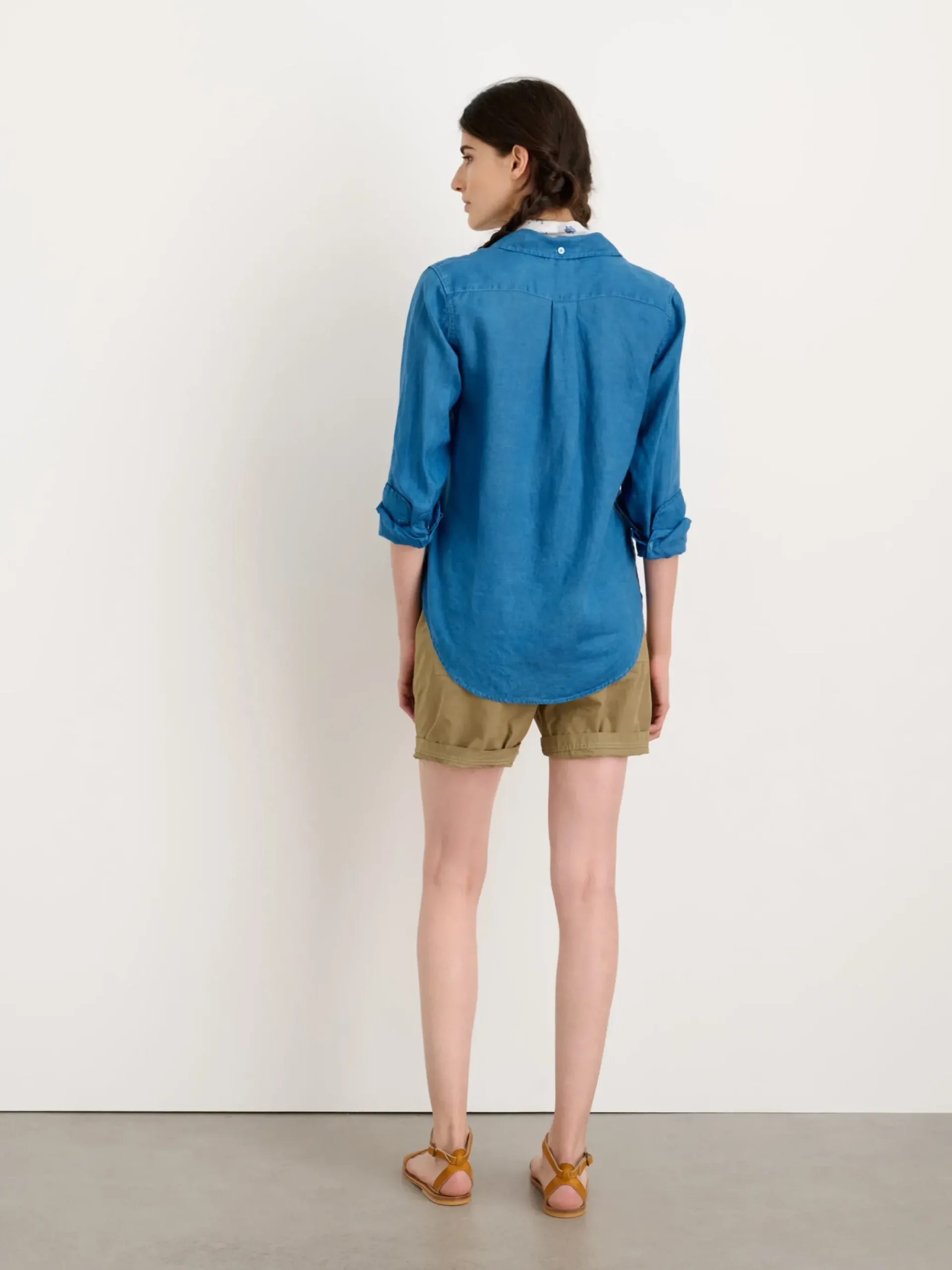 Hot Alex Mill Indigo Dyed Wyatt Shirt In Linen