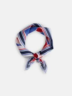 Hot Alex Mill Italian Bandana In Backgammon Ivory/Red/Blue