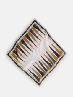 Best Alex Mill Italian Bandana In Backgammon Ivory/Navy/Gold