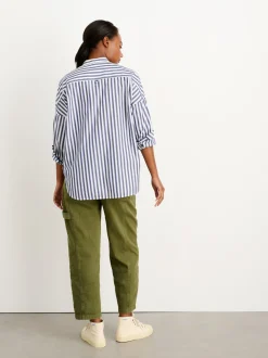 Outlet Alex Mill Jo Striped Shirt In Cotton Navy/White