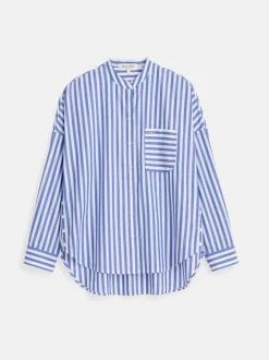 Best Alex Mill Jo Striped Shirt In Cotton Blue/White