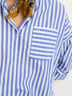 Best Alex Mill Jo Striped Shirt In Cotton Blue/White
