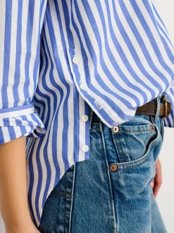 Best Alex Mill Jo Striped Shirt In Cotton Blue/White