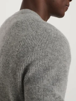 Discount Alex Mill Jordan Sweater In Lightweight Cashmere Light Heather Grey