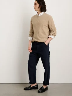 New Alex Mill Jordan Sweater In Lightweight Cashmere Stone