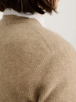 New Alex Mill Jordan Sweater In Lightweight Cashmere Stone