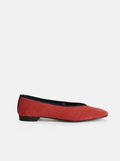 Fashion Alex Mill Juliet Italian Flat In Washed Canvas Washed Red