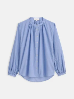 Sale Alex Mill Katherine Shirt In Cotton Voile Blue