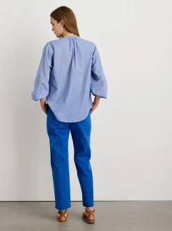 Sale Alex Mill Katherine Shirt In Cotton Voile Blue
