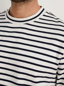 New Alex Mill Long Sleeve Striped Tee Natural/Navy